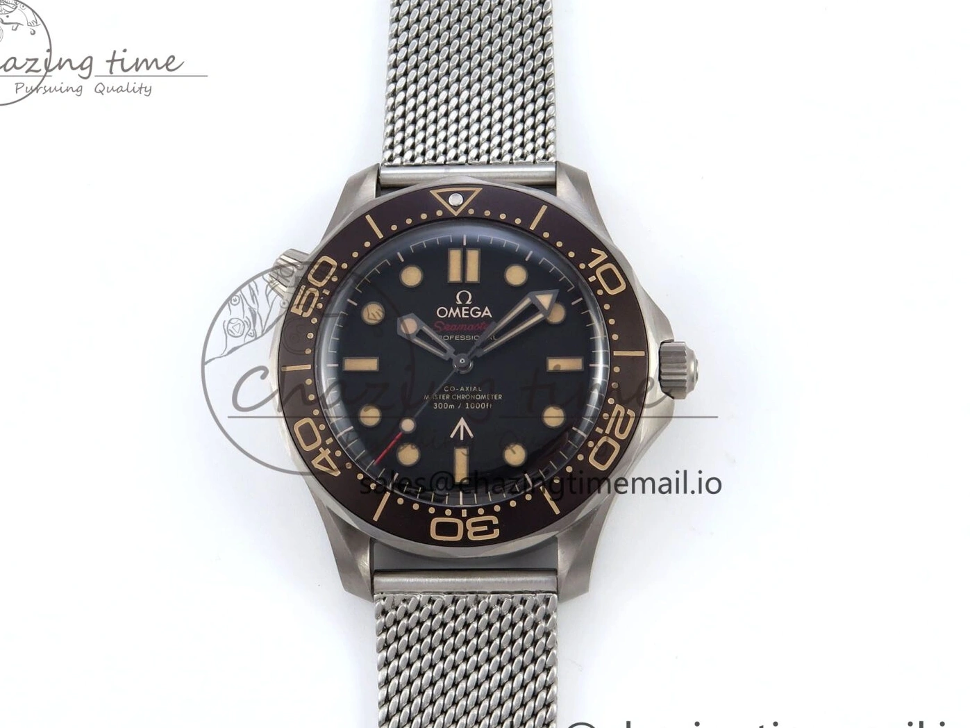 0323 Original Seamaster 300 “No Time to Die” Limited Edition VSF 1:1 Best Edition on SS Mesh Bracelet A8806(Free Nato) V 7679